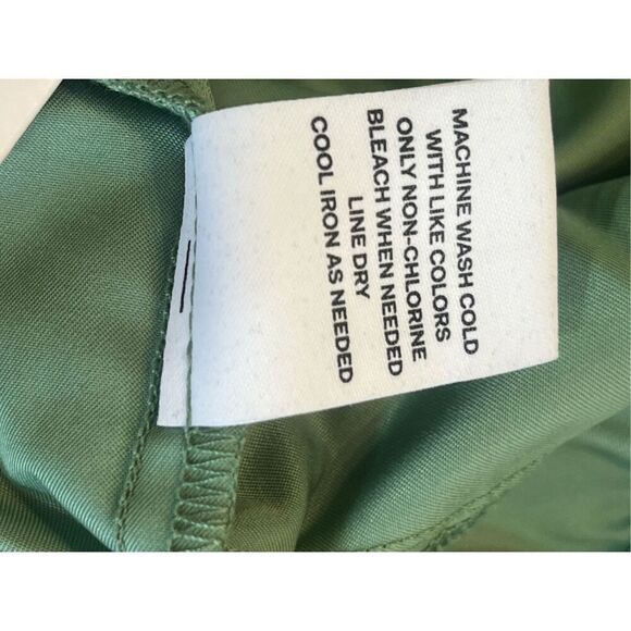 Mott50 Gabrielle Cargo Trouser Pant Matcha Green Soild Pants Sz L NWT - Picture 8 of 8